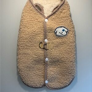 Cozy Doggie/ Kittie Vest New with Cute Patch Sz L  (12 lbs)